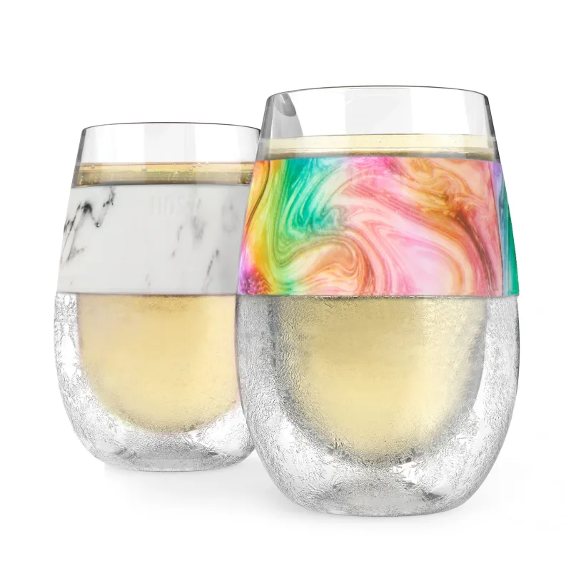 Wine FREEZE™ in Marble & Unicorn, Set of 2
