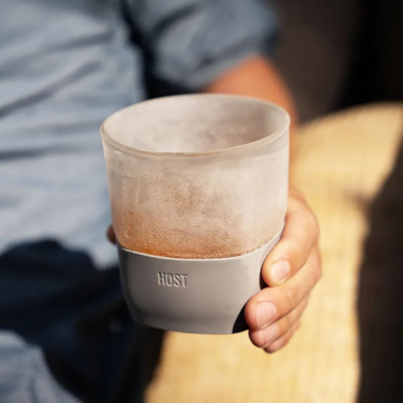 Glass Whiskey FREEZE™ i grå, sæt med 2