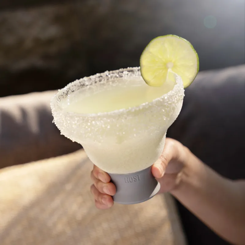Glass Margarita FREEZE™ in Gray, Set of 2