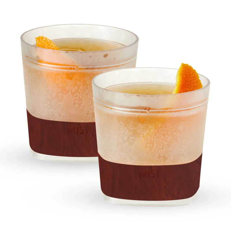 Whiskey FREEZE™ i træmønster, sæt med 2