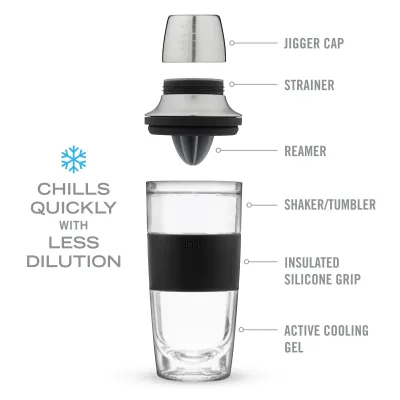 Cocktail Shaker FREEZE™ in nero