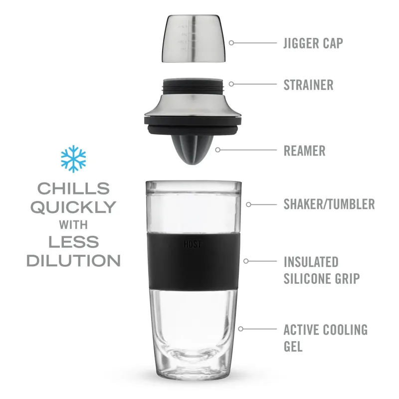 Cocktail Shaker FREEZE™ in nero