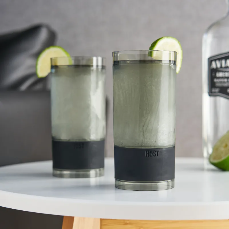 Highball FREEZE™ i tonet grå, sæt med 2