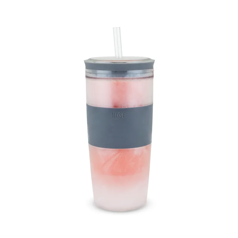 Tumbler FREEZE™ in Gray with Lid and Straw