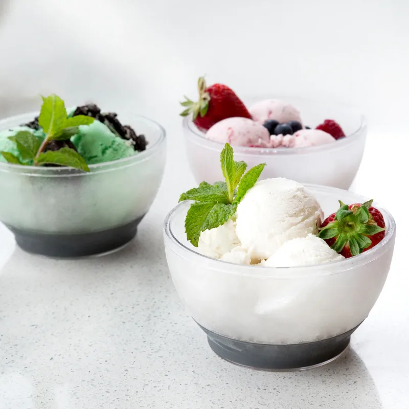 Ice Cream FREEZE™ Bowl in Gray, Set of 2