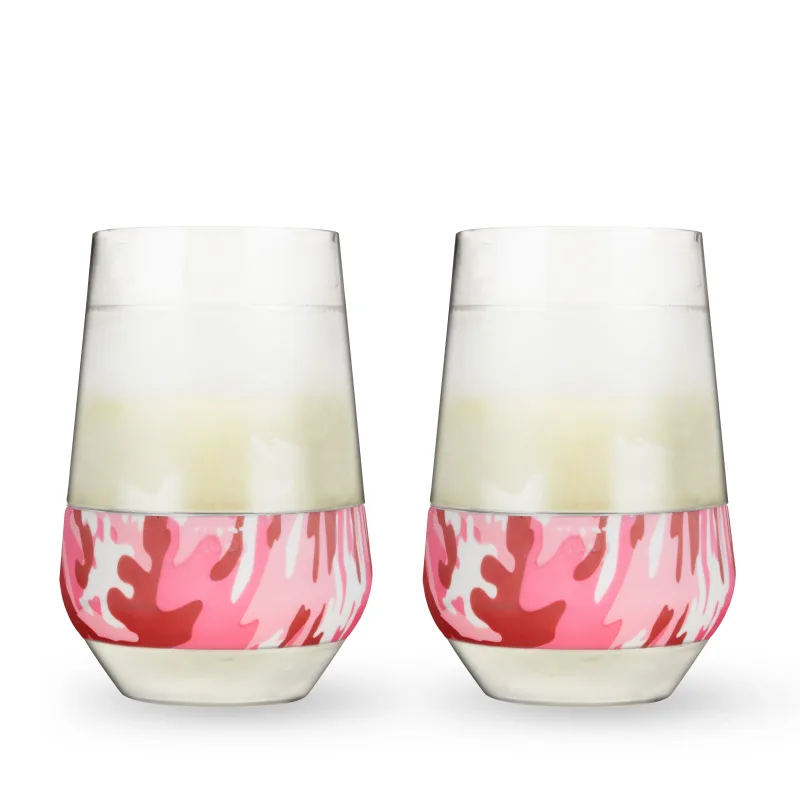 Wine FREEZE™ XL in Pink Camo, Set of 2